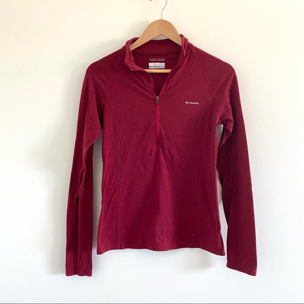 Columbia long sleeve quarter zip top size XS